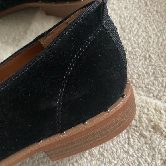 Franco Sarto Black Suede Slip on Shoes Loafers Size 9 - Picture 5 of 9